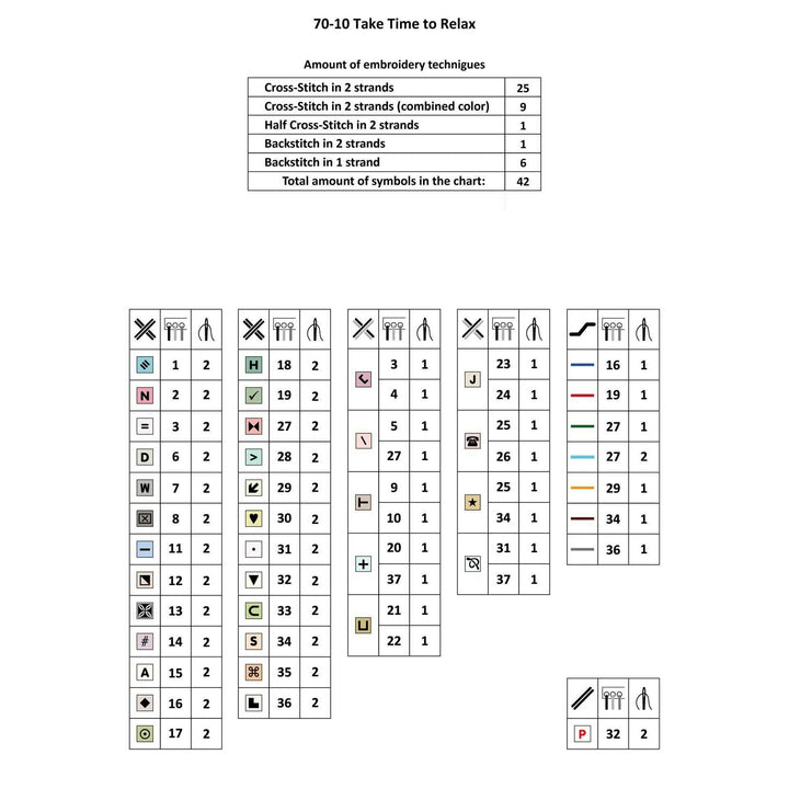 Take Time to Relax 70-10 Counted Cross-Stitch Kit