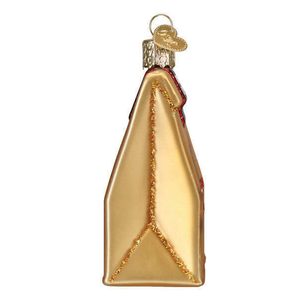 Old World Christmas Takeout Bag Blown Glass Ornament