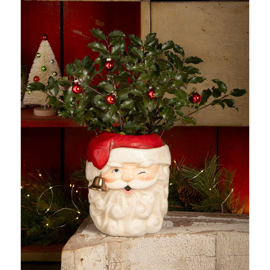 Tall Santa Bucket by Bethany Lowe Designs, image 3
