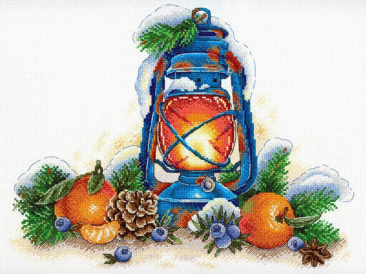 Tangerine Aroma SNV-757 Counted Cross Stitch Kit