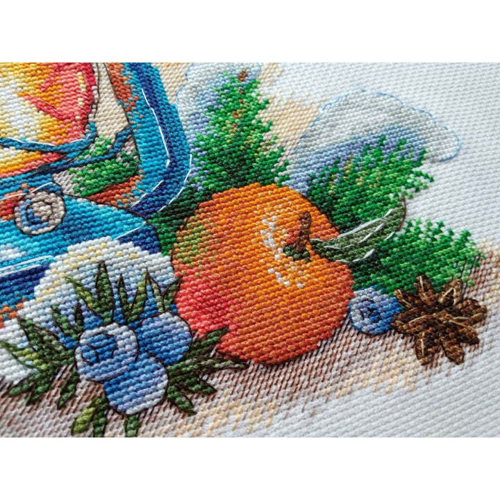 Tangerine Aroma SNV-757 Counted Cross Stitch Kit
