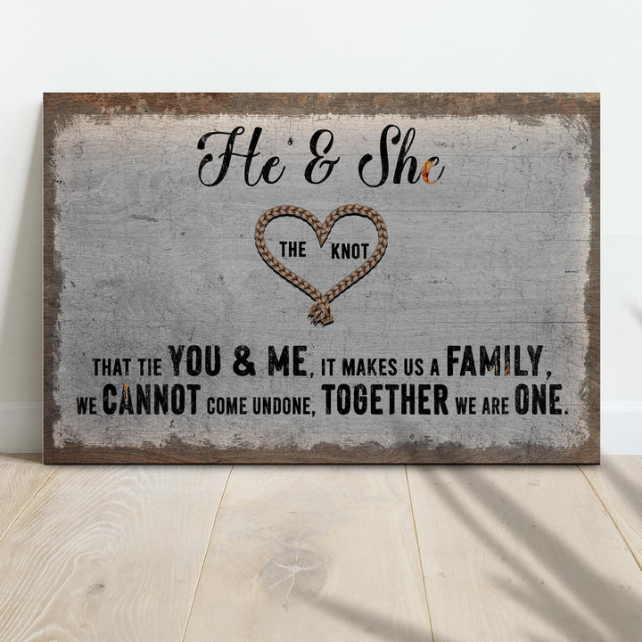 He And She You And Me Together Sign