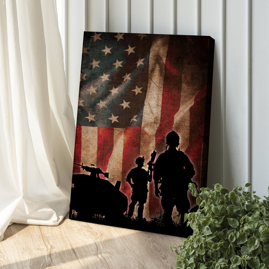 Veterans Honor Canvas Wall Art