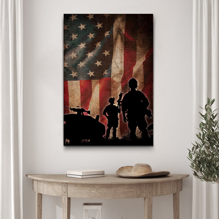 Veterans Honor Canvas Wall Art