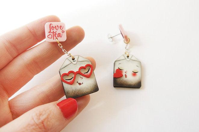 Tea of Love Earrings by LaliBlue - Quirks!