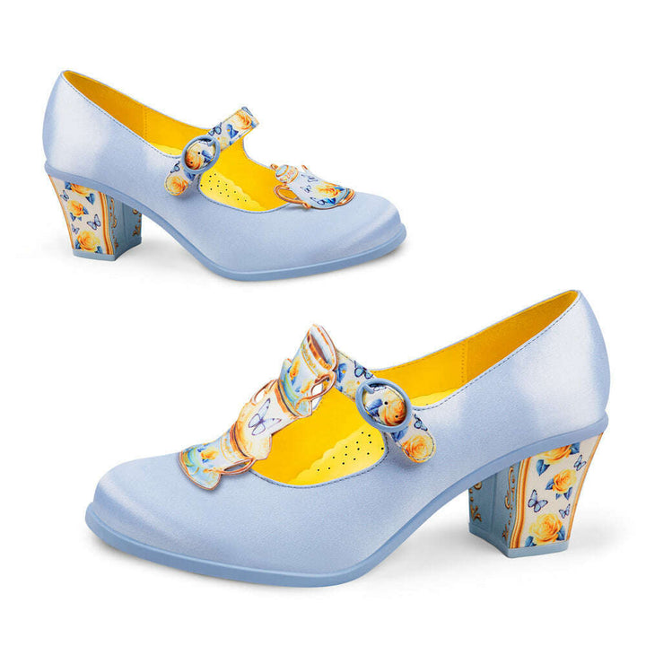 Tea Party Women's Mary Jane Mid Heels