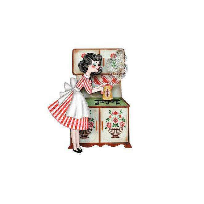 Tea Pin Up Brooch by LaliBlue - Quirks!
