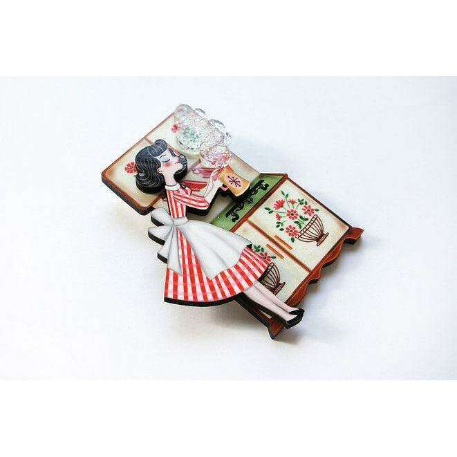 Tea Pin Up Brooch by LaliBlue - Quirks!