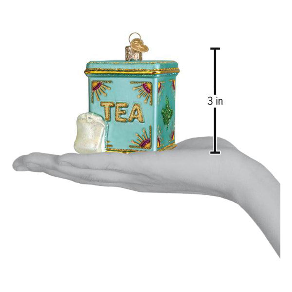 Tea Tin Ornament by Old World Christmas image 4