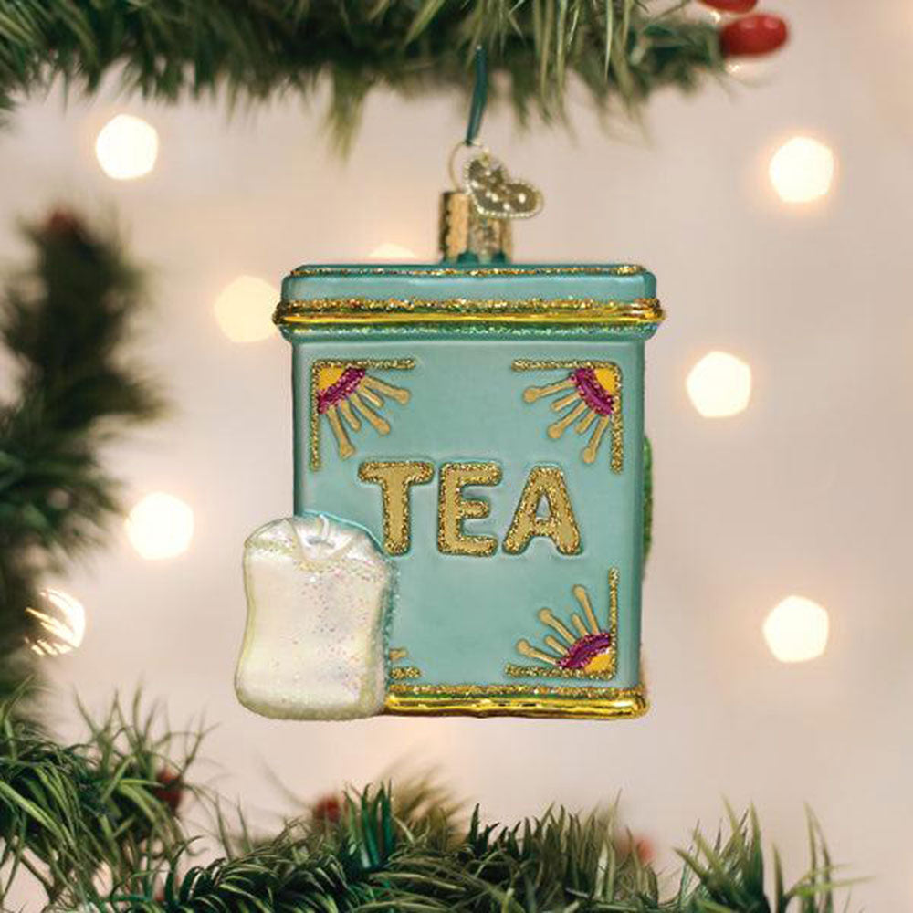Tea Tin Ornament by Old World Christmas image 1