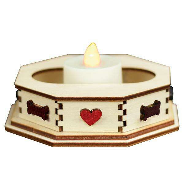 Old World Christmas Tealight Display Bone Small