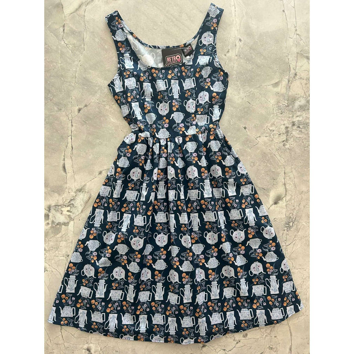 Teapots Fit & Flare Dress - XS only