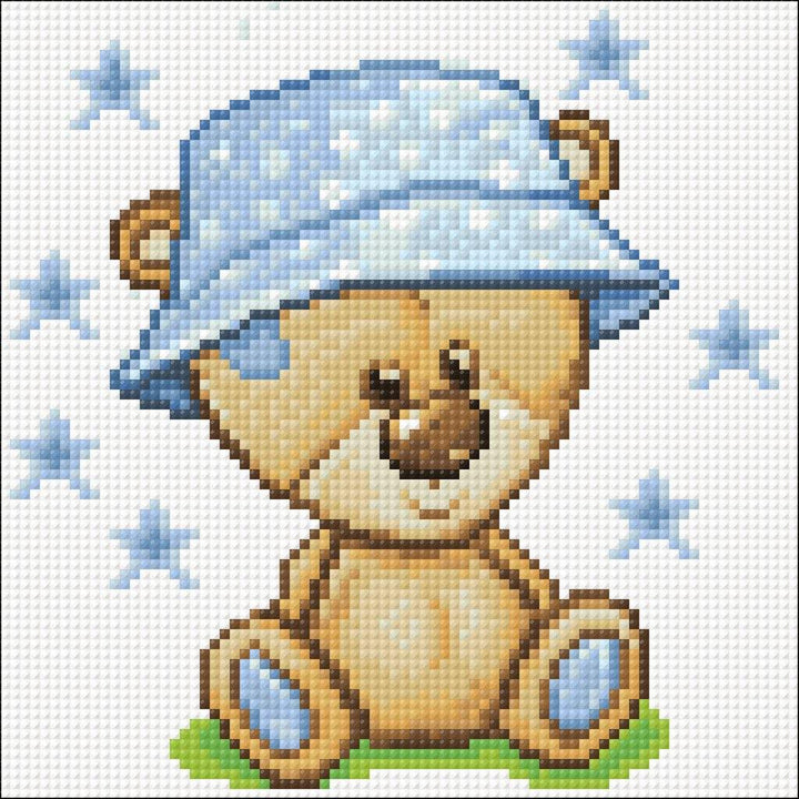Teddy Bear CS2710 7.9 x 7.9 inches Crafting Spark Diamond Painting Kit