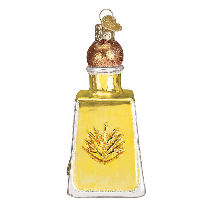 Old World Christmas Tequila Bottle Blown Glass Ornament
