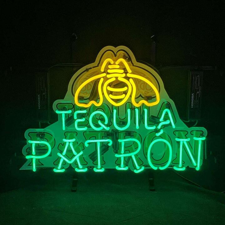 Tequila Patron with Acrylic Logo Neon Signs