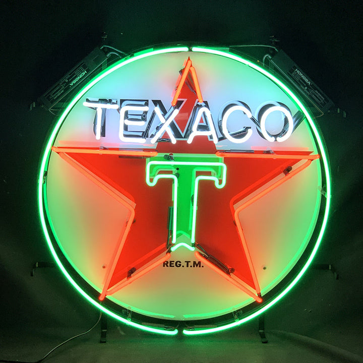 Texaco Gasoline Neon Signs Light