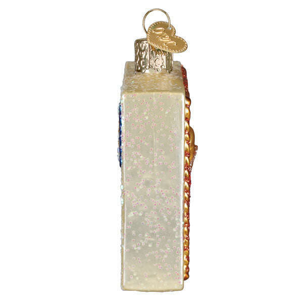 Old World Christmas Texas Postcard Blown Glass Ornament