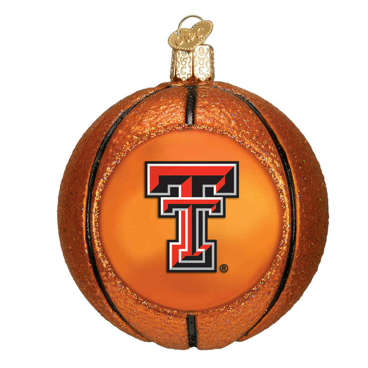 Old World Christmas Texas Tech Basketball Blown Glass Ornament