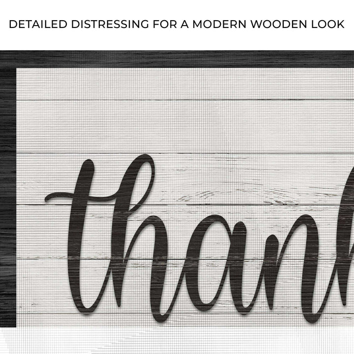 Thankful And Blessed Sign III