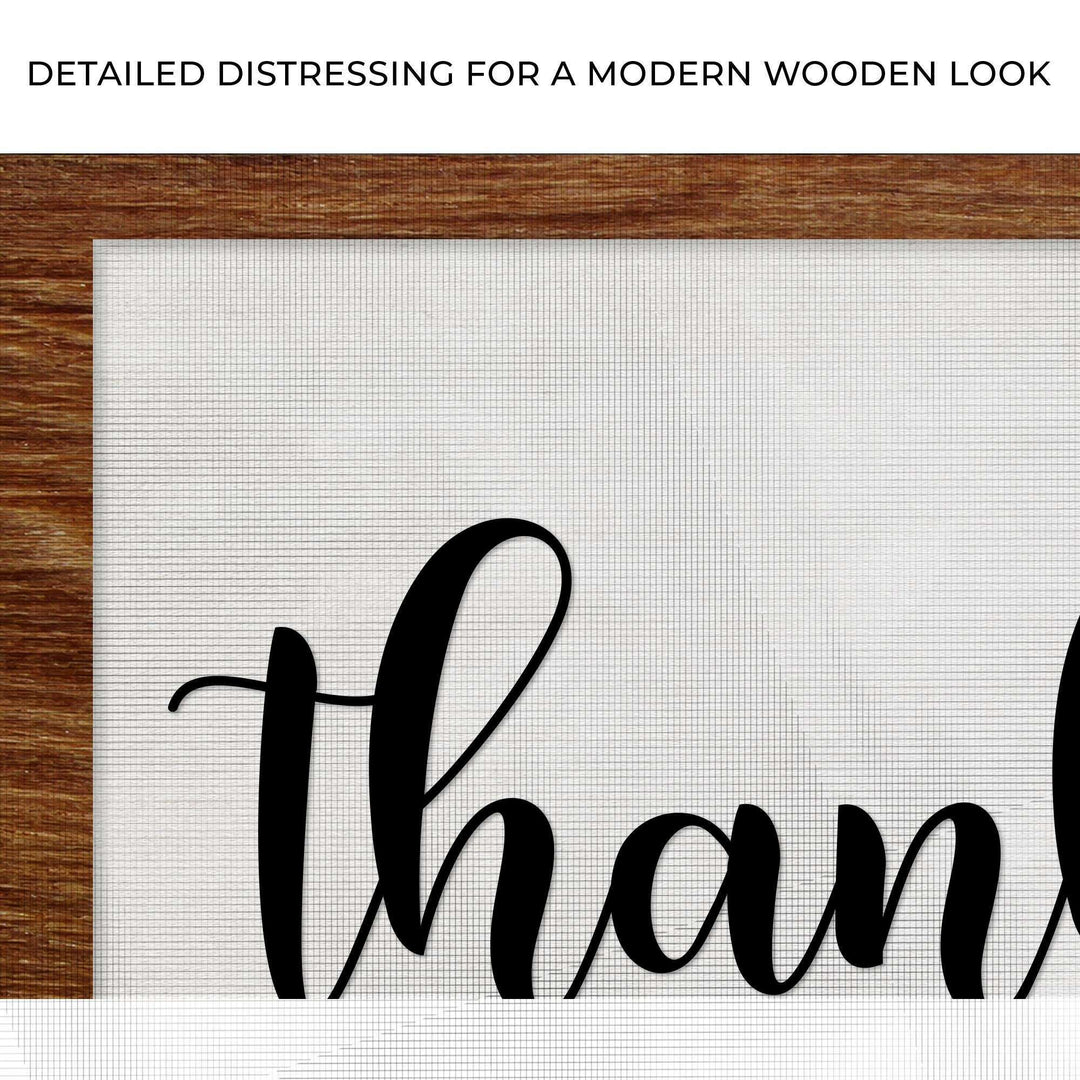 Thankful And Blessed Sign