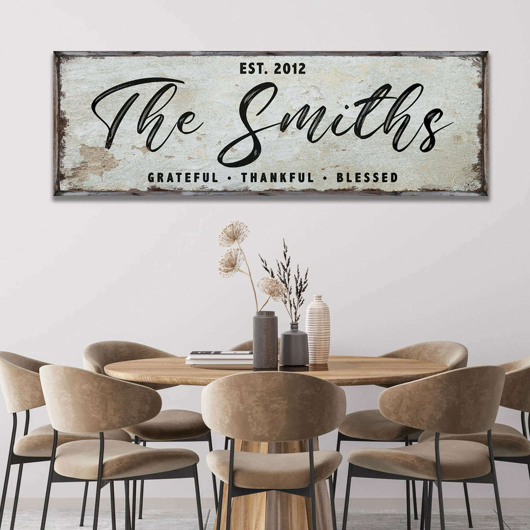 Thanksgiving Family Sign II