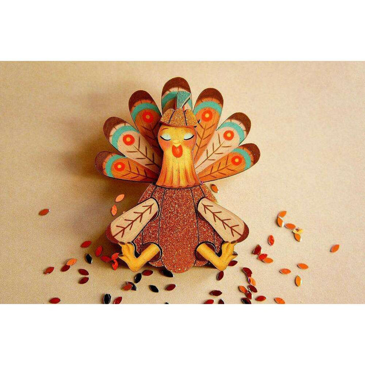 Thanksgiving Turkey Brooch by Laliblue - Quirks!