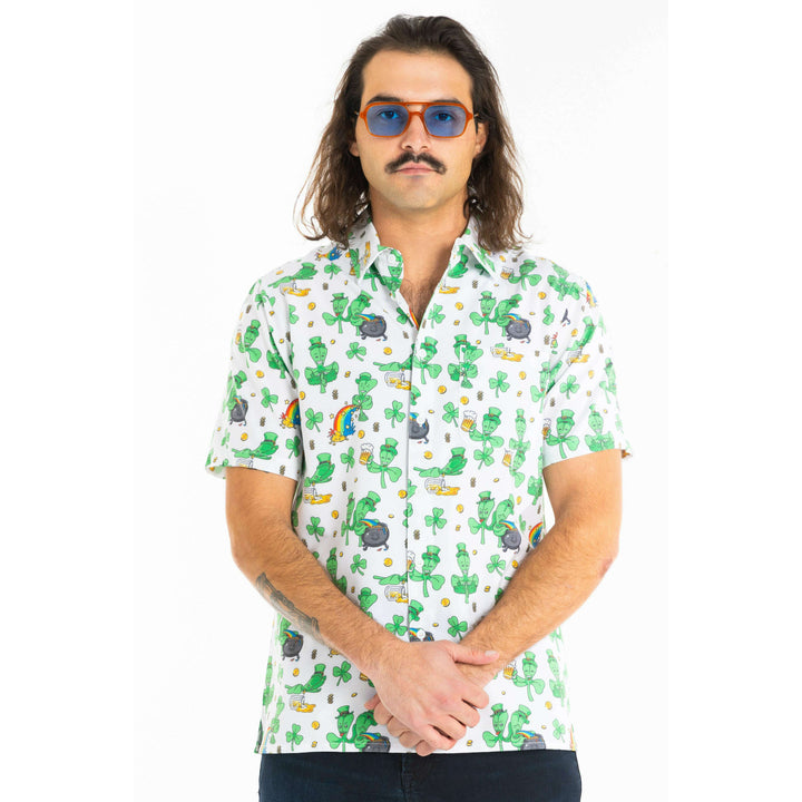The 3 Leafs To The Wind | St Patricks Day Clovers Hawaiian Shirt