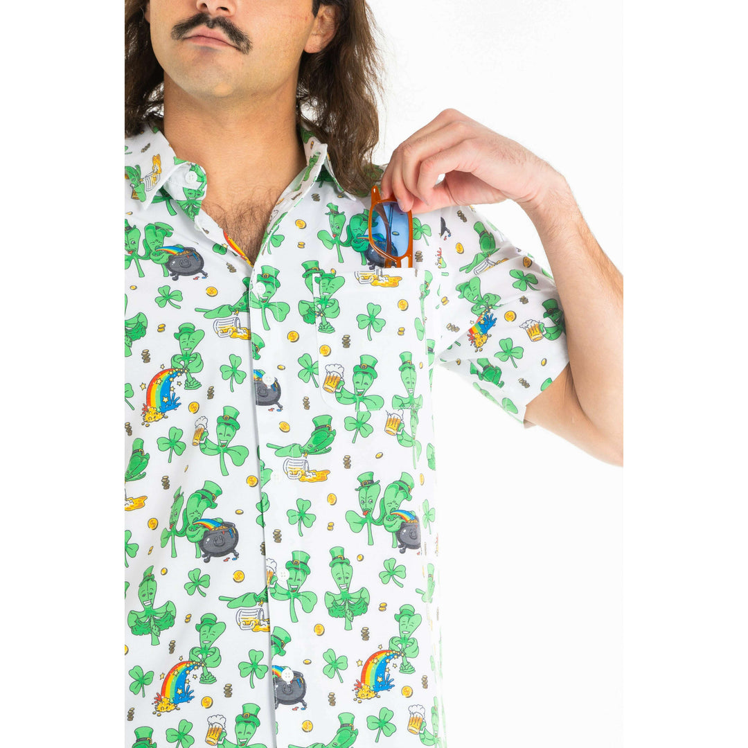 The 3 Leafs To The Wind | St Patricks Day Clovers Hawaiian Shirt