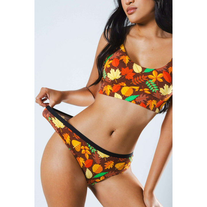 The Acorn Hoard | Fall Leaves Cheeky Underwear