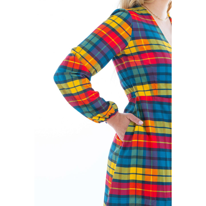 The Apple Cider | Fall Plaid Wrap Dress