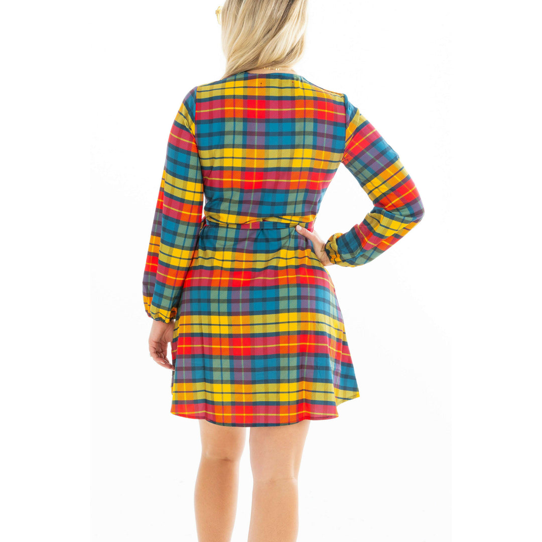 The Apple Cider | Fall Plaid Wrap Dress