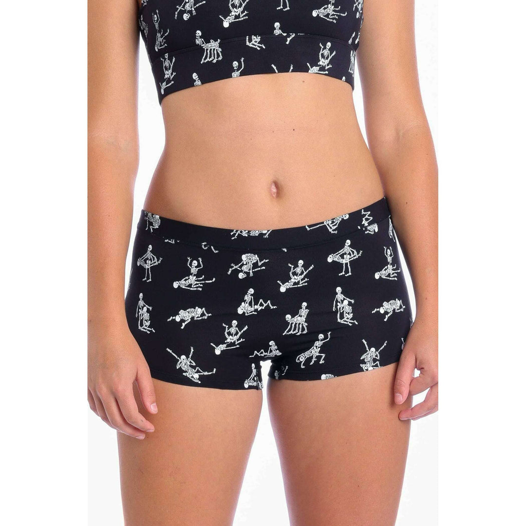 The Bare Back Bones | Glow in the Dark Skeletons Modal Boyshort Underwear