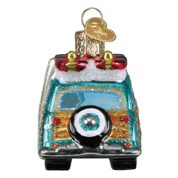Old World Christmas The Beach Boys Surfin' Woody Blown Glass Ornament