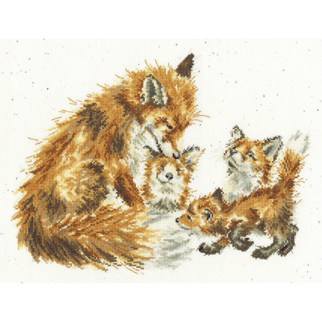 The Bedtime Kiss XHD112 Counted Cross Stitch Kit