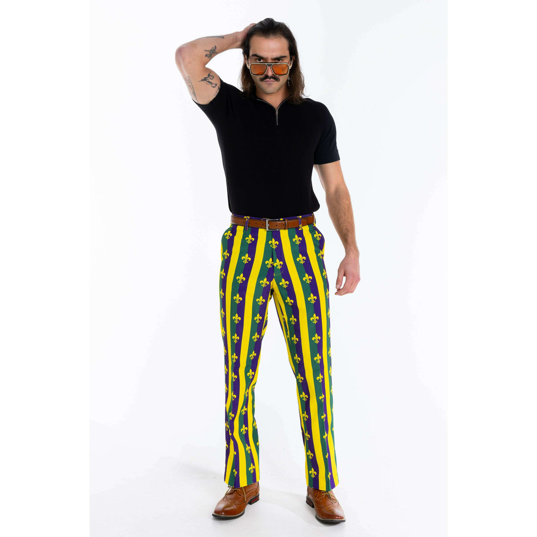 The Beignets For Breakfast | Mardi Gras Suit Pants