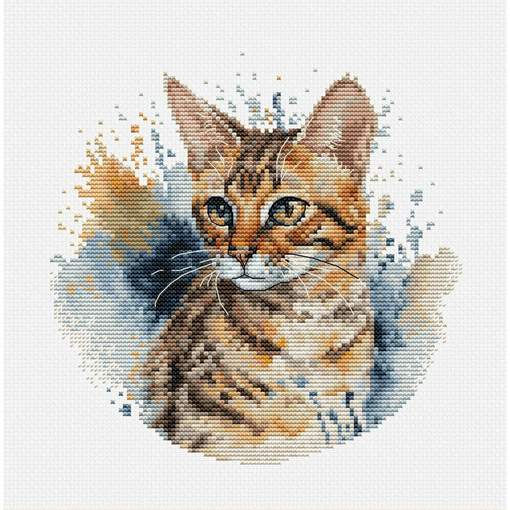 The Bengal Cat BC210l Counted Cross-Stitch Kit
