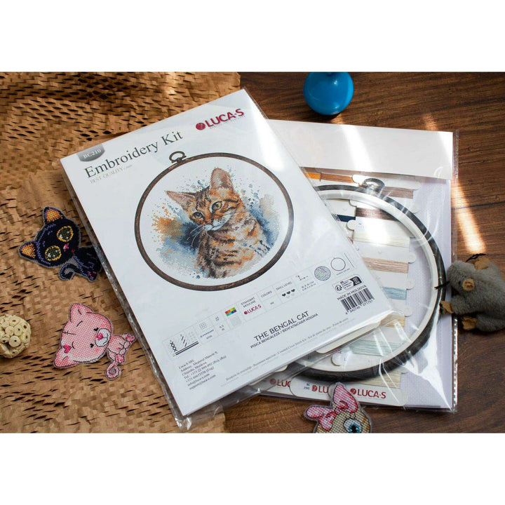 The Bengal Cat BC210l Counted Cross-Stitch Kit