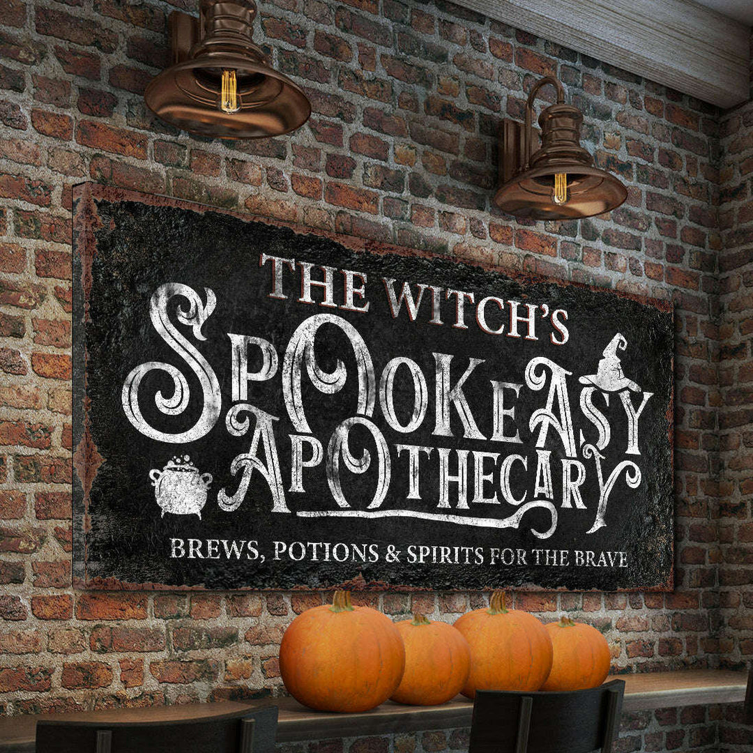 The Bewitched Speakeasy Bar Halloween Sign