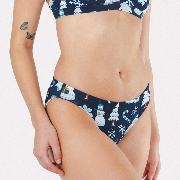 The Big Blizzard | Naughty Snowmen Modal Bikini Underwear