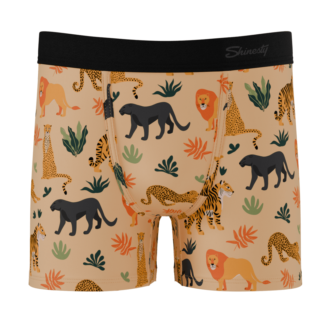 The Big Cat Conga | Safari Animals Boy's Boxer Briefs