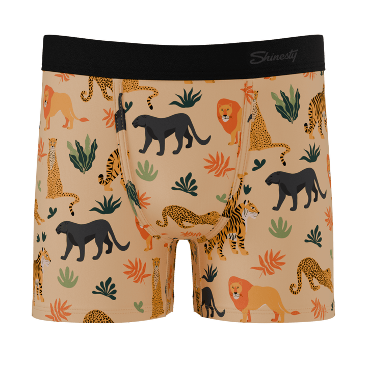 The Big Cat Conga | Safari Animals Boy's Boxer Briefs