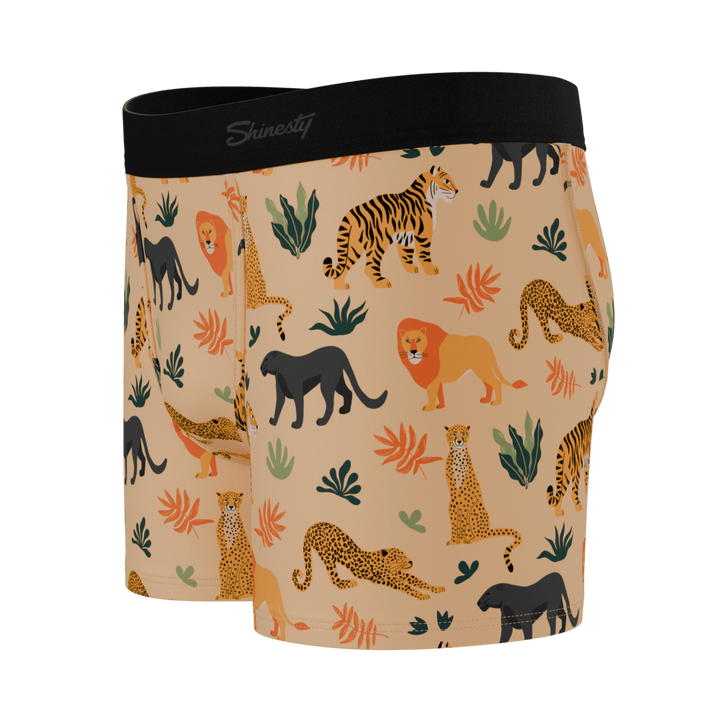 The Big Cat Conga | Safari Animals Boy's Boxer Briefs
