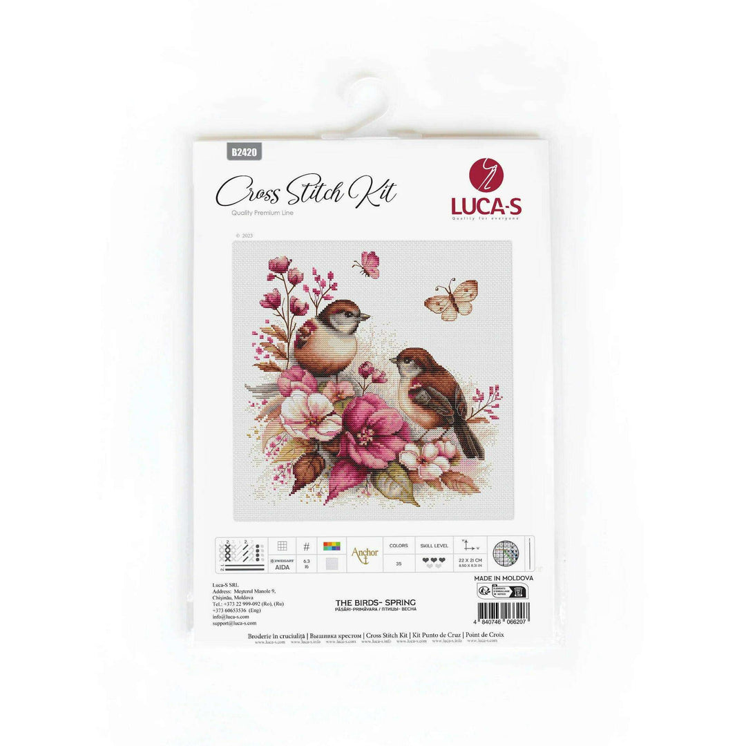 The Birds- Spring B2420l Counted Cross-Stitch Kit