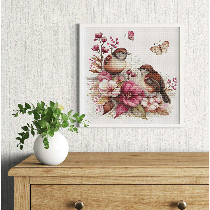 The Birds- Spring B2420l Counted Cross-Stitch Kit