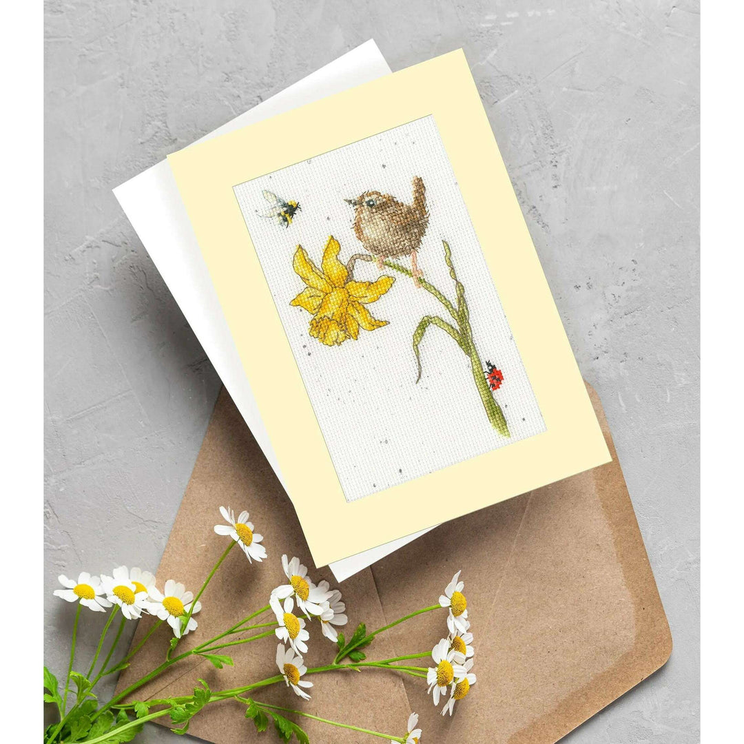 The Birds And The Bees Greetings Card XGC43 Counted Cross Stitch Kit