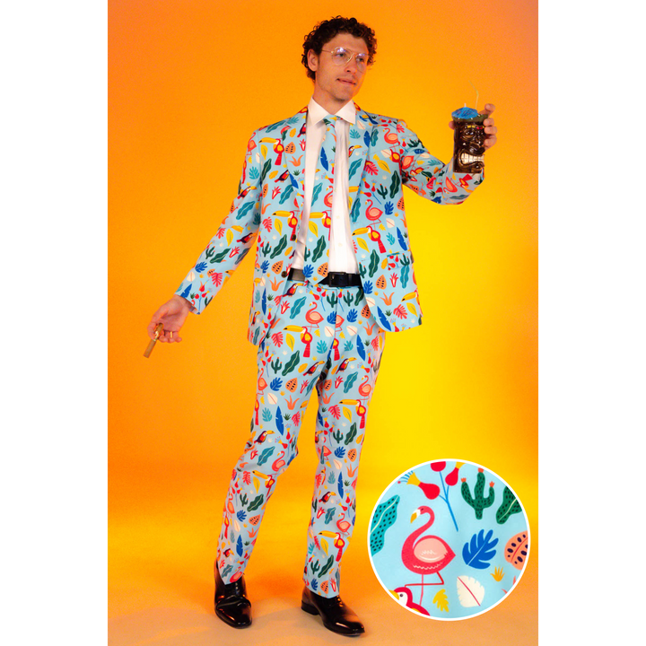 The Birds Of Paradise | Tropical Bird Suit Blazer