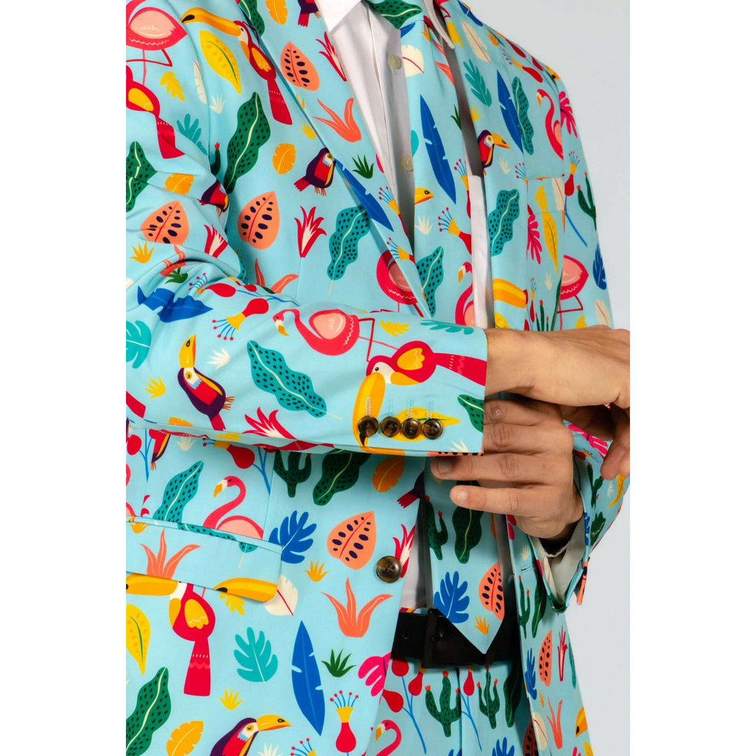 The Birds Of Paradise | Tropical Bird Suit Blazer