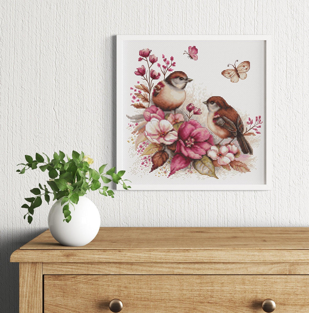 The Birds- Spring B2420l Counted Cross-Stitch Kit