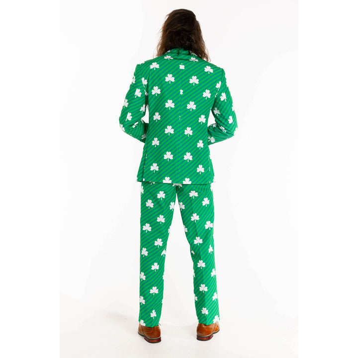 The Blarney Bagpiper | Diagonal Striped Clovers Suit