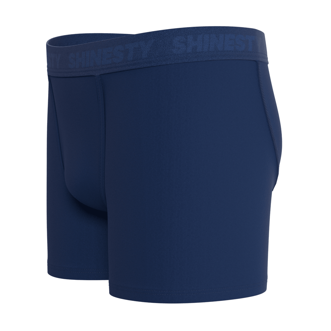 The Bloom Moon | Tonal Navy Boy's Boxer Briefs